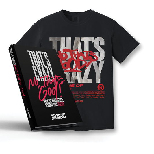 That’s Crazy—No, That’s God - T-SHIRT // Book (BUNDLE)